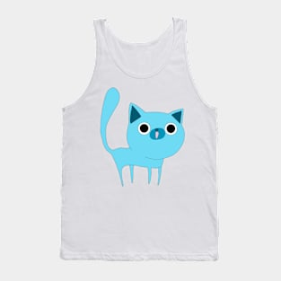 Blue Cat Tank Top